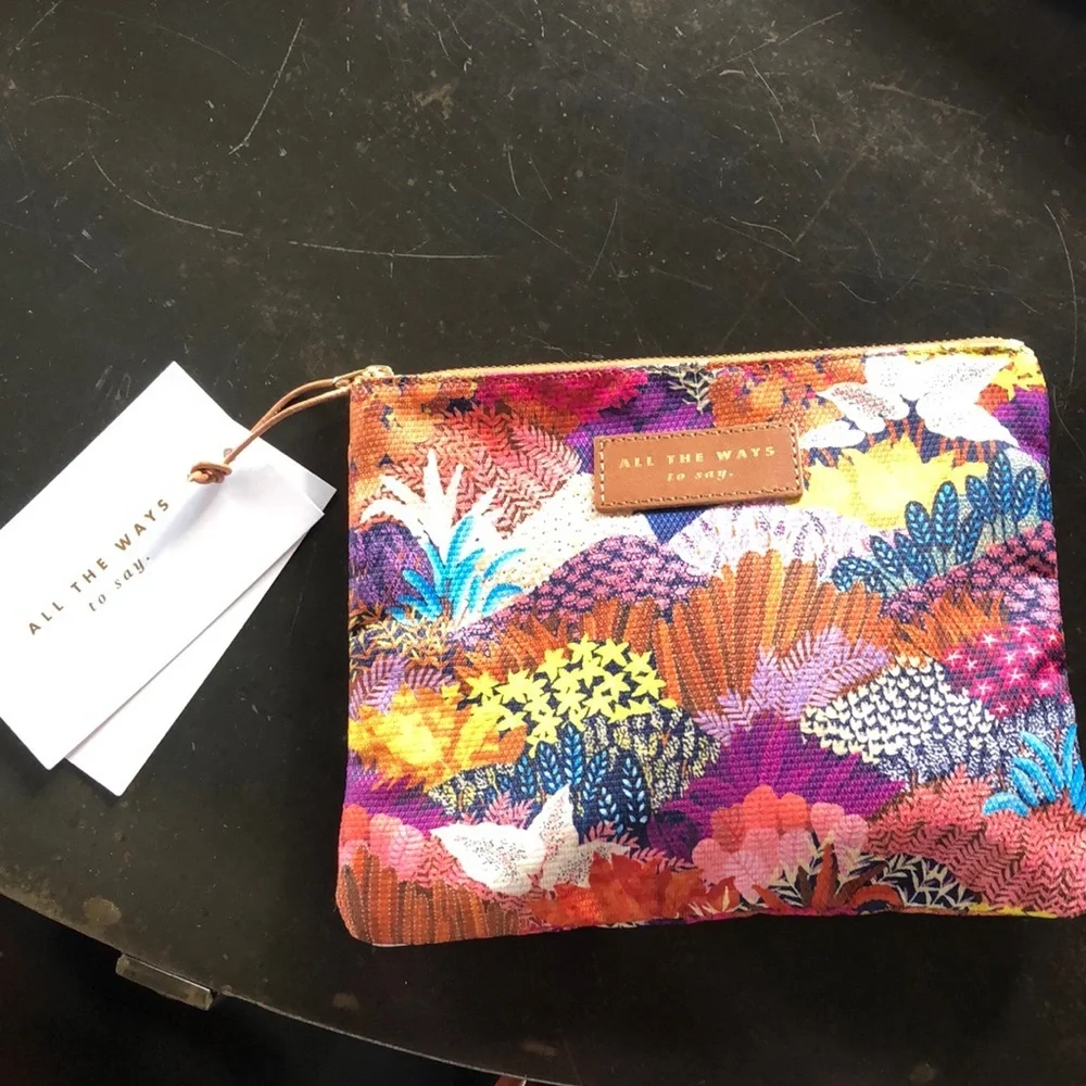 NWT All the Ways to Say clutch bag